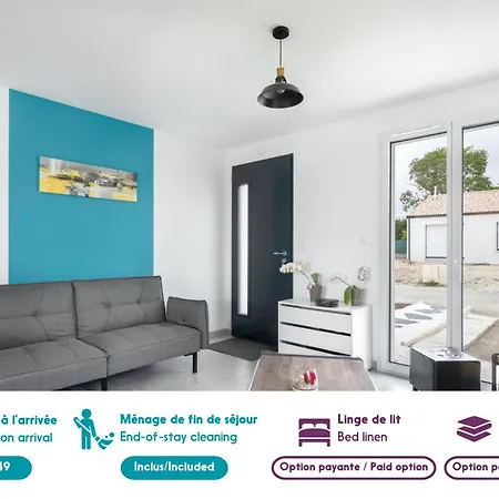 Maison Avec Jardin 6 Adultes 1 Enfant *